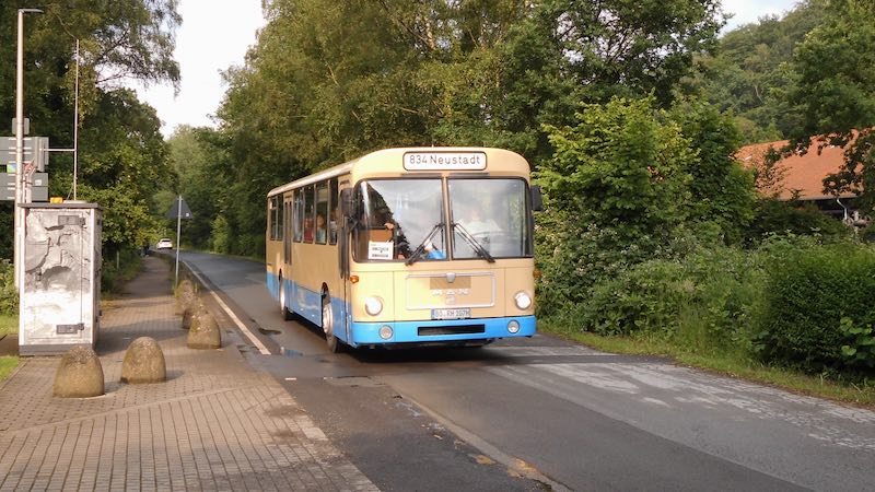 Nachtigallstr, kurz vor der Ankunft an der Zeche