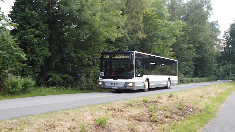 Nachtigallstr, in Höhe des Zugangs zum  Hp Zeche Nachtigall